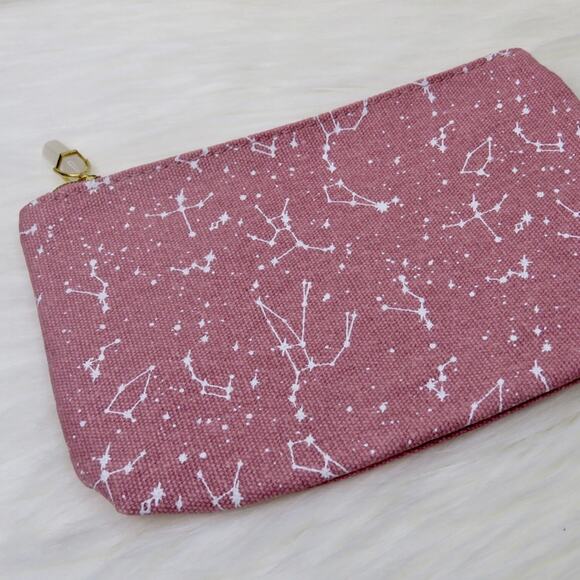 Dusty Rose Galaxy Cosmetic Bag Chakra Cosmetic Case Makeup Bag Ipsy - Picture 3 of 6